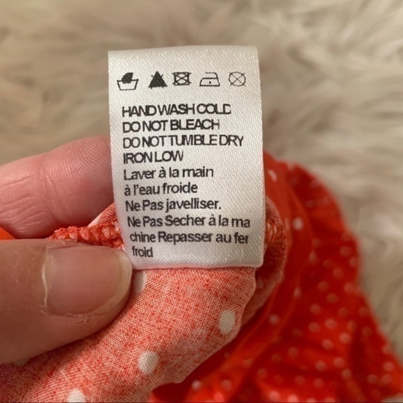 Lucca Couture Red and White Polka Dot Skirt Small - Picture 5 of 7